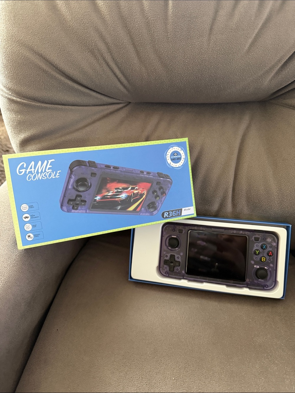 Portable Purple Handheld Game Console - 500+ Games In 1